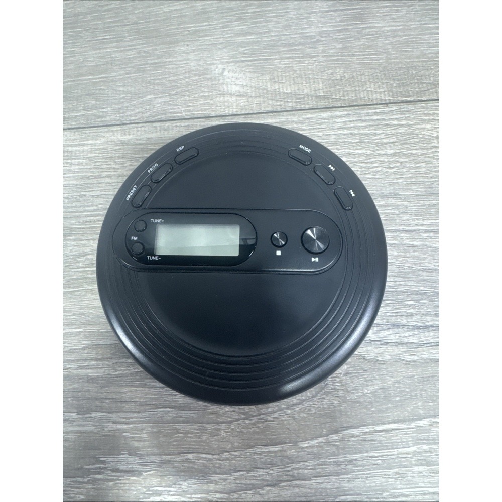 ONN Personal Portable CD Player with FM Radio Black Model ONB15AV201 -Tested